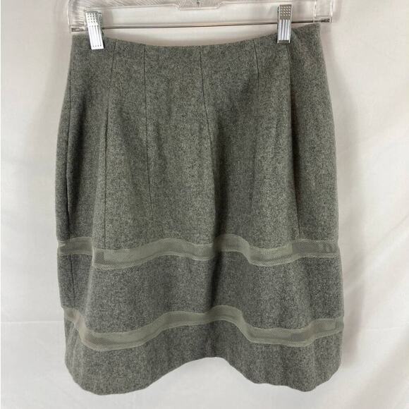 Madewell Turnout skirt with mesh Detail Grey Size 2 - Picture 2 of 6